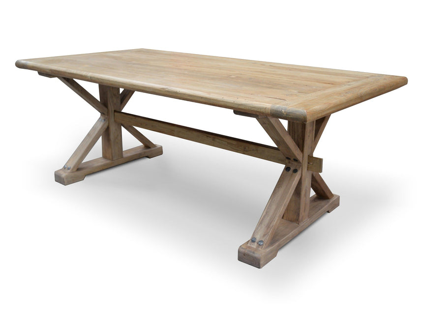 Dining Table 1.98m - Rustic Natural