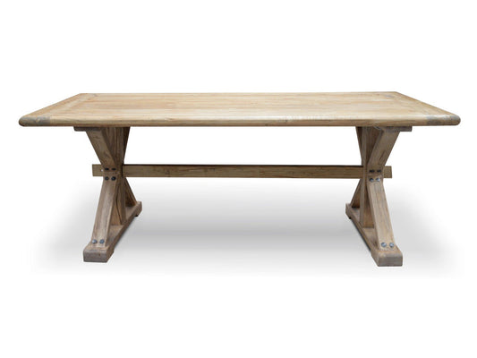 CDT501  Dining Table 1.98m - Rustic Natural