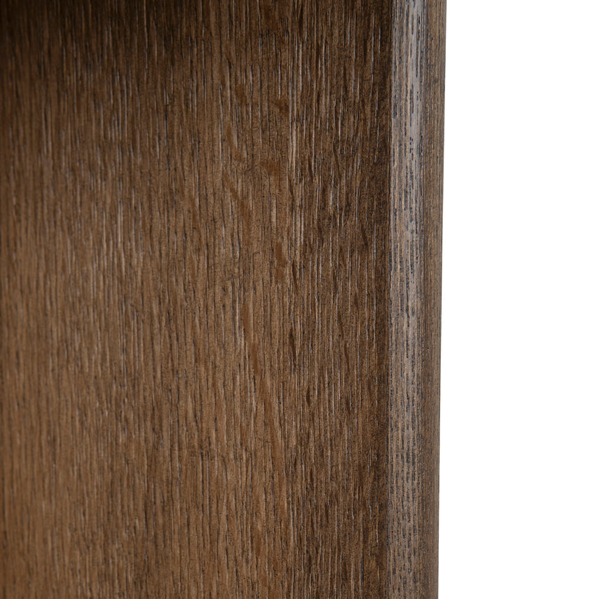 1.3m Pill Shape Console Table - Caramel Oak - View 14