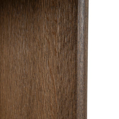 CDT8703-VA 1.3m Pill Shape Console Table - Caramel Oak