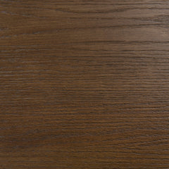 CDT8703-VA 1.3m Pill Shape Console Table - Caramel Oak