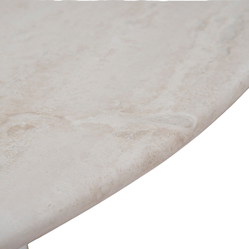 Nested Travertine Coffee Table - White - View 16