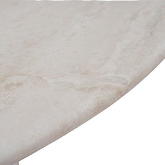 CCF10058-DW Nested Travertine Coffee Table - White