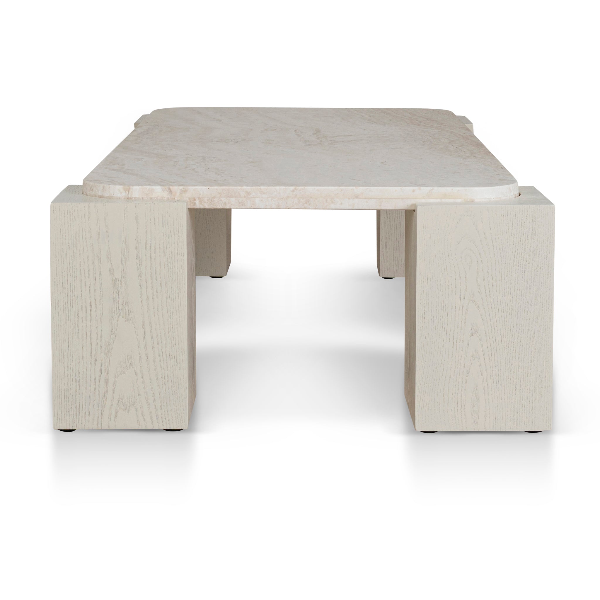 1.26M Travertine Coffee Table | Ivory Oat | Myka Home