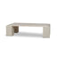 1.26M Travertine Coffee Table | Ivory Oat | Myka Home