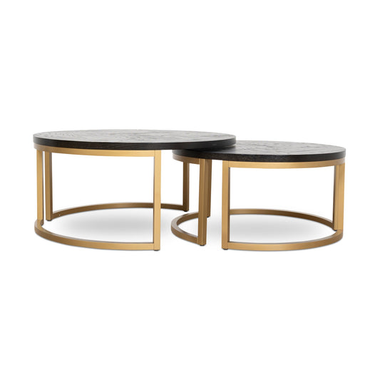 Nested Coffee Table | Peppercorn And Brass | Myka Home
