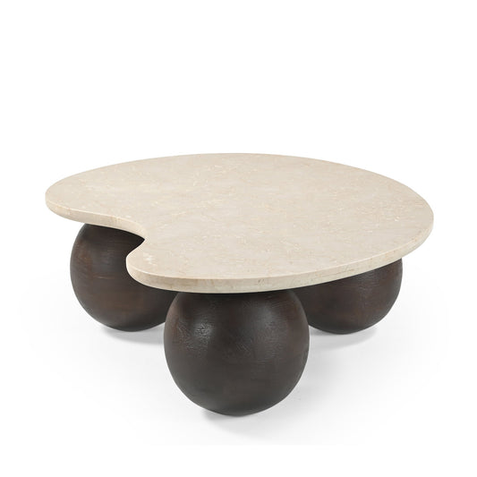 1.04M Marble Coffee Table | Walnut | Myka Home
