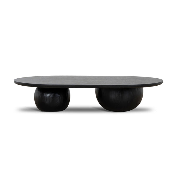 1.3m Elm Coffee Table | Full Black | Myka Home - View 2