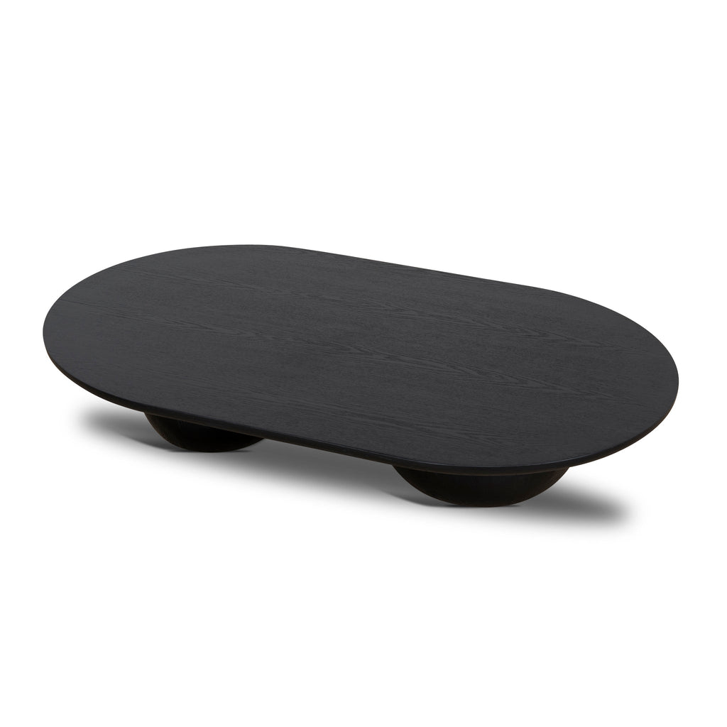 1.3m Elm Coffee Table | Full Black | Myka Home - View 4