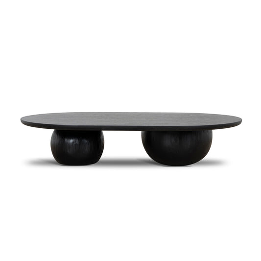 1.3m Elm Coffee Table | Full Black | Myka Home