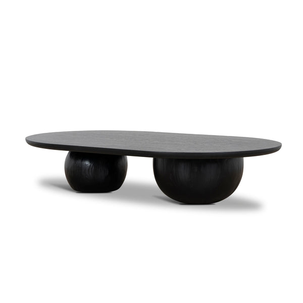 1.3m Elm Coffee Table | Full Black | Myka Home