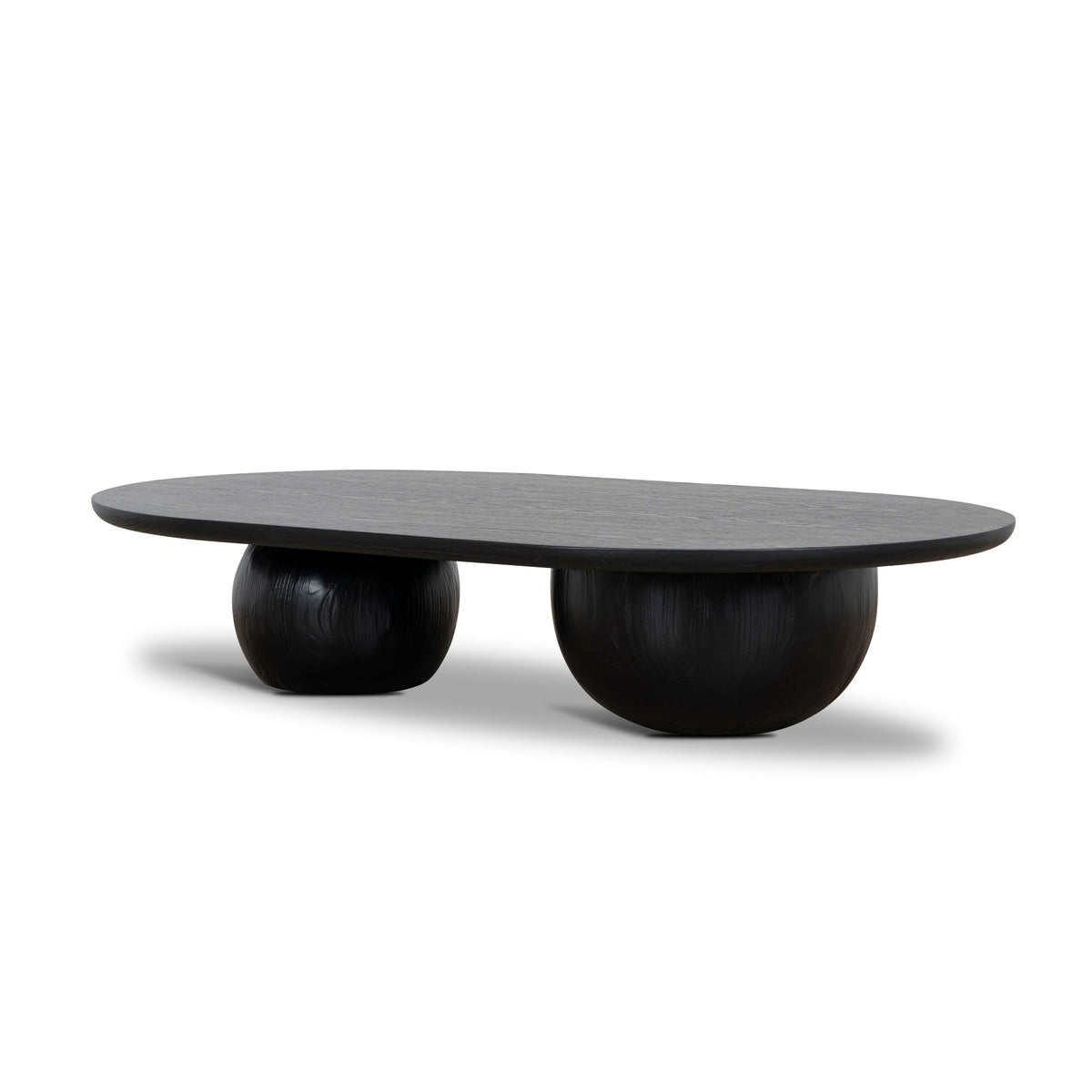 1.3m Elm Coffee Table | Full Black | Myka Home