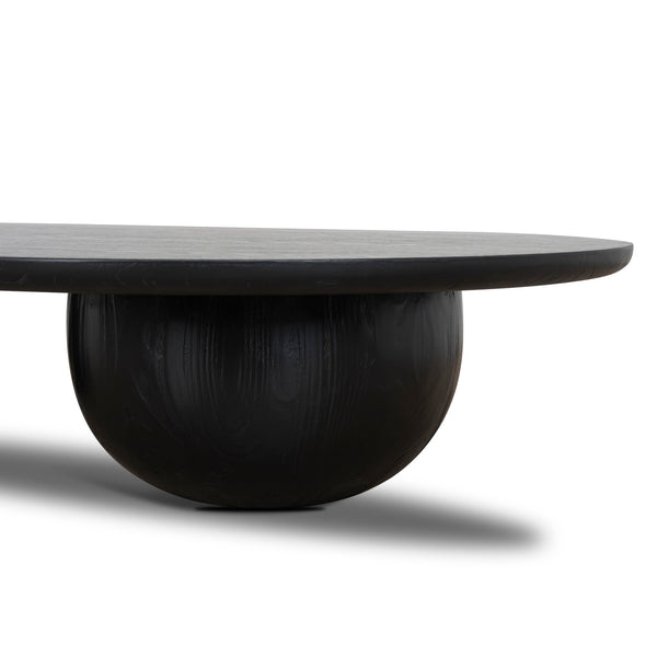 1.3m Elm Coffee Table | Full Black | Myka Home - View 5