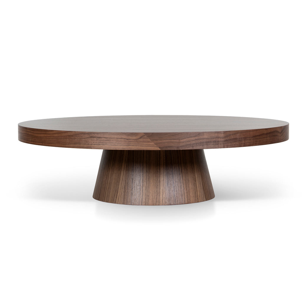 1.1m Round Coffee Table | Walnut | Myka Home - View 2