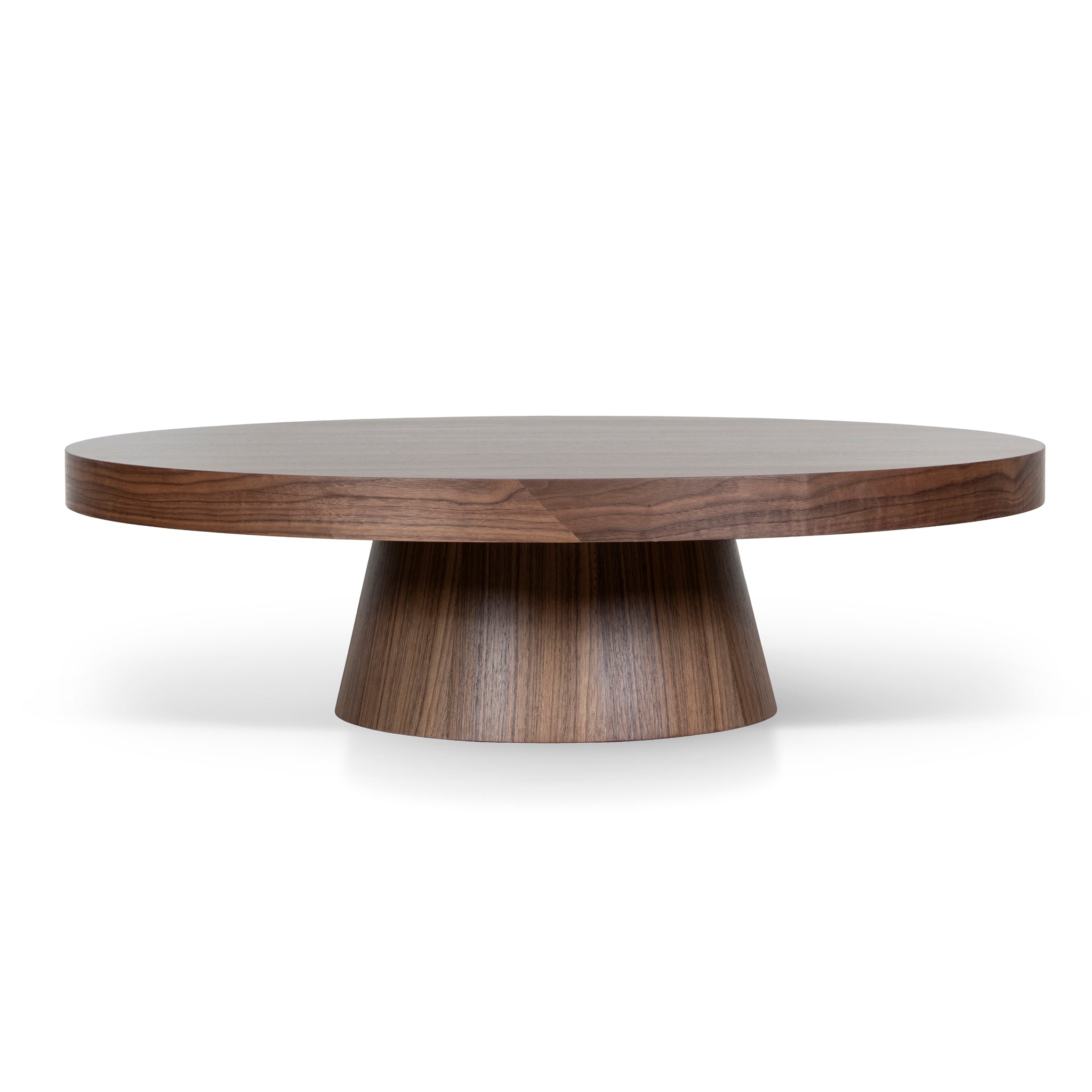 1.1m Round Coffee Table | Walnut | Myka Home - View 2