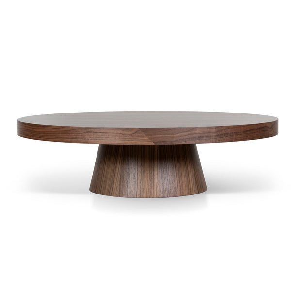 1.1m Round Coffee Table | Walnut | Myka Home - View 2