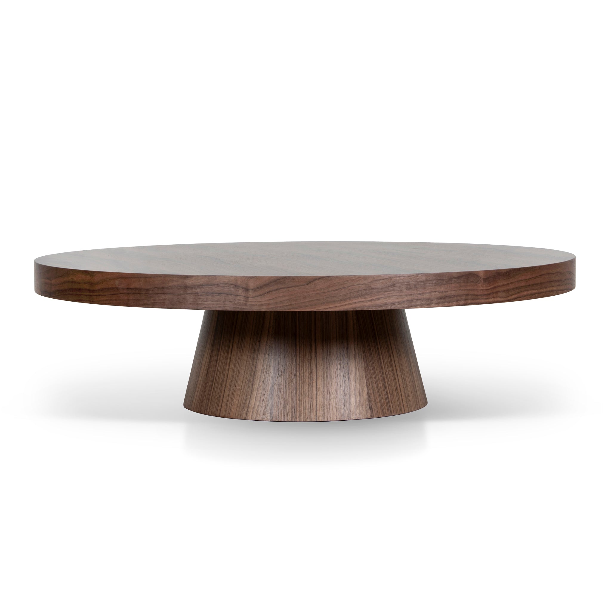 1.1m Round Coffee Table | Walnut | Myka Home
