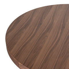 1.1m Round Coffee Table | Walnut | Myka Home