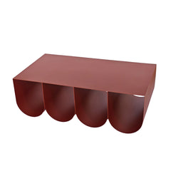 1.1cm Coffee Table | Burgundy Red | Myka Home
