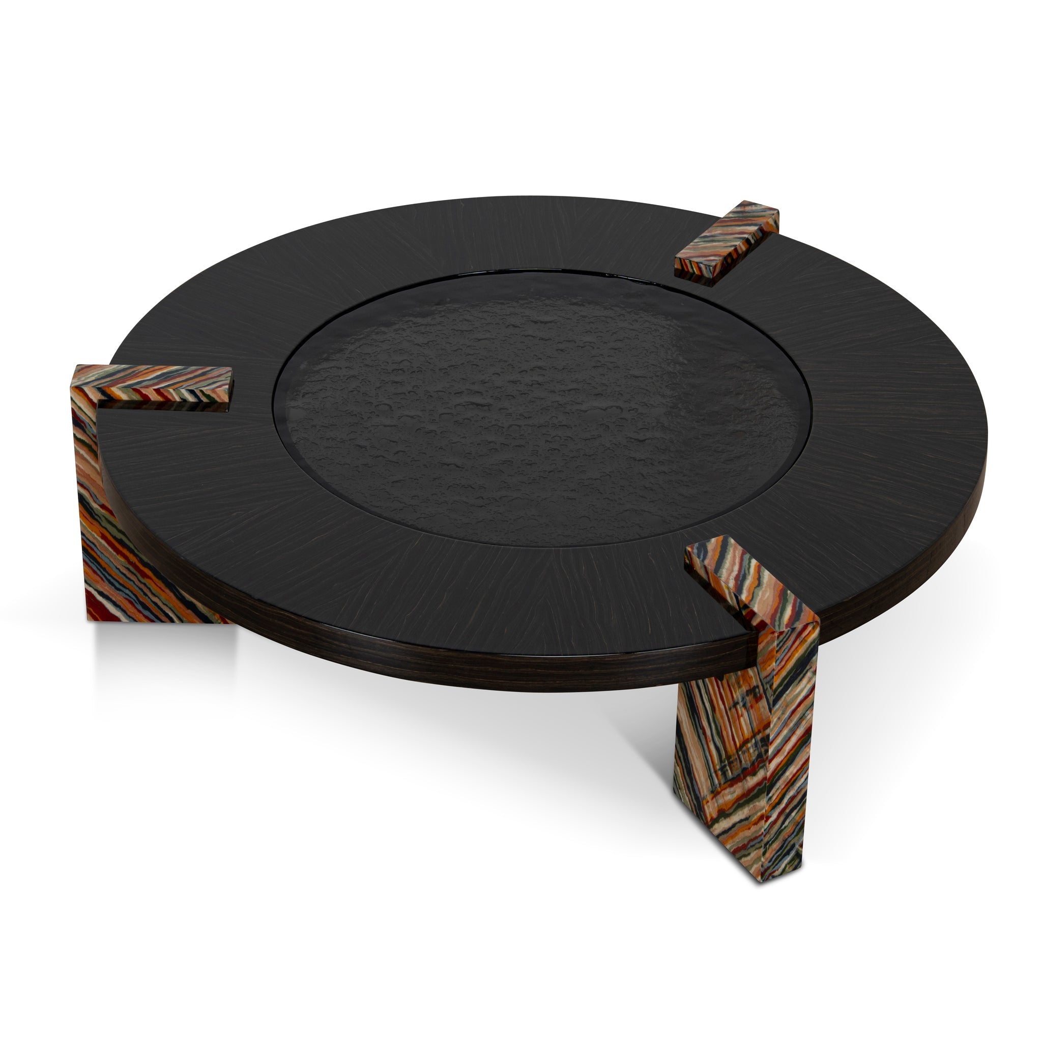 93cm Round Coffee Table | Black | Myka Home - View 4