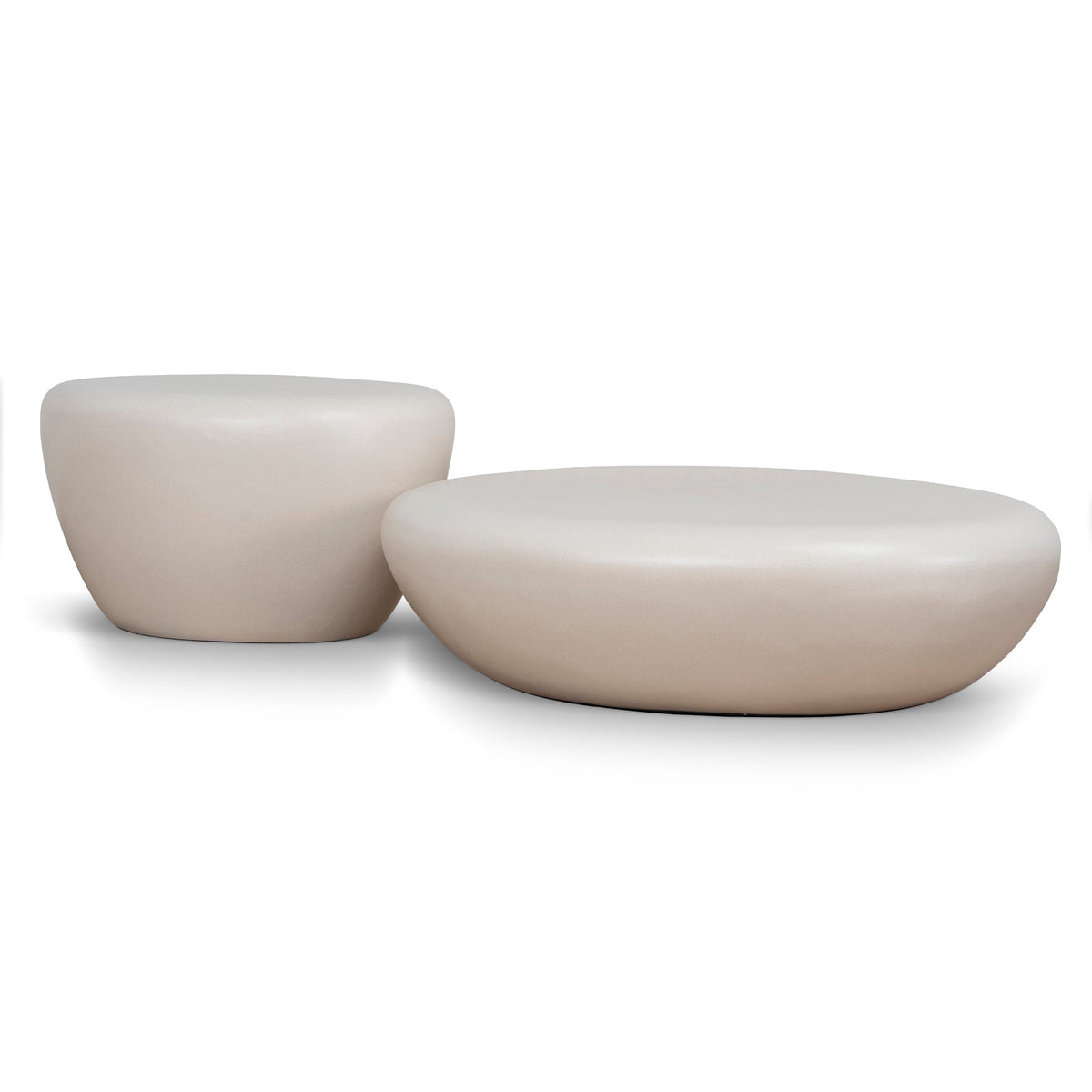 Nested Coffee Table | Ivory Beige | Myka Home