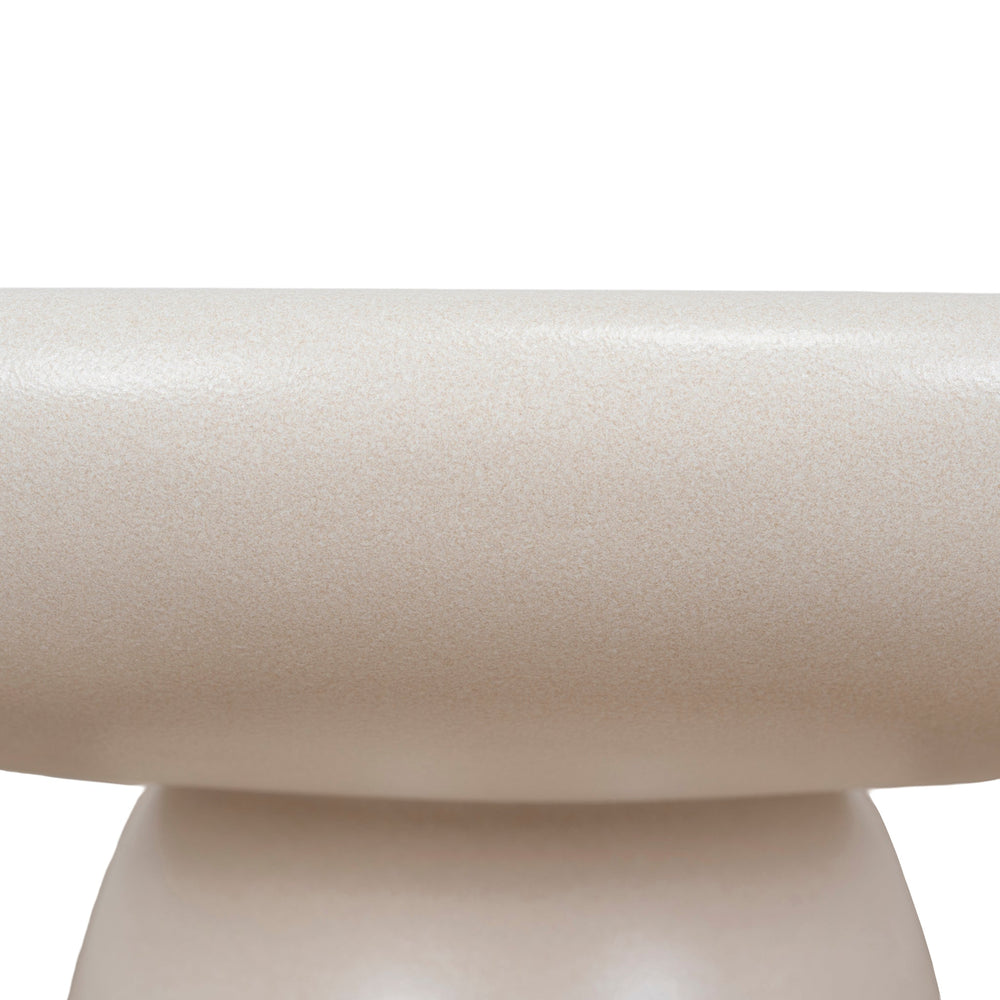 80cm Round Coffee Table | Ivory Beige | Myka Home - View 5