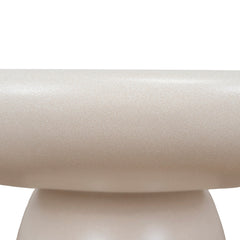 80cm Round Coffee Table | Ivory Beige | Myka Home