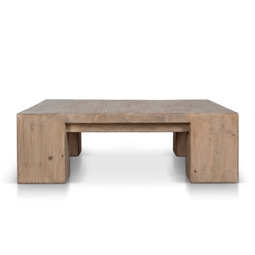 1.1m Elm Square Coffee Table | Natural | Myka Home - View 2