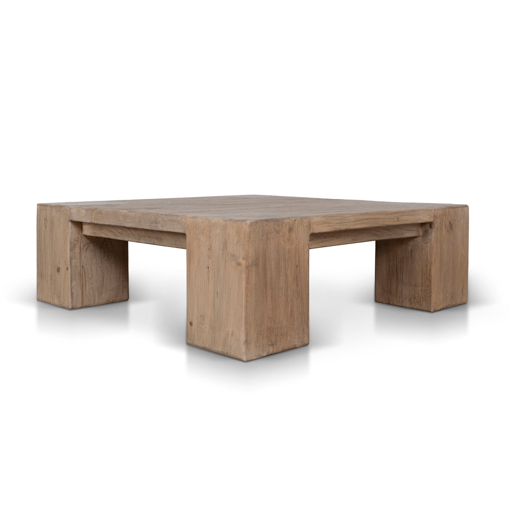 1.1m Elm Square Coffee Table | Natural | Myka Home - View 3