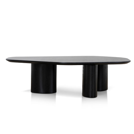 1.09m Freeform Coffee Table | Full Black | Myka Home