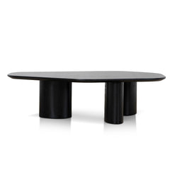 1.09m Freeform Coffee Table | Full Black | Myka Home