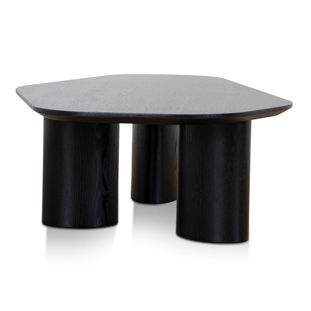 1.09m Freeform Coffee Table | Full Black | Myka Home - View 5