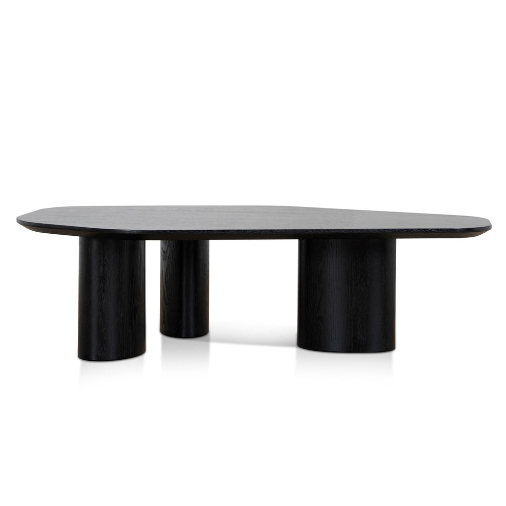 1.09m Freeform Coffee Table | Full Black | Myka Home - View 4