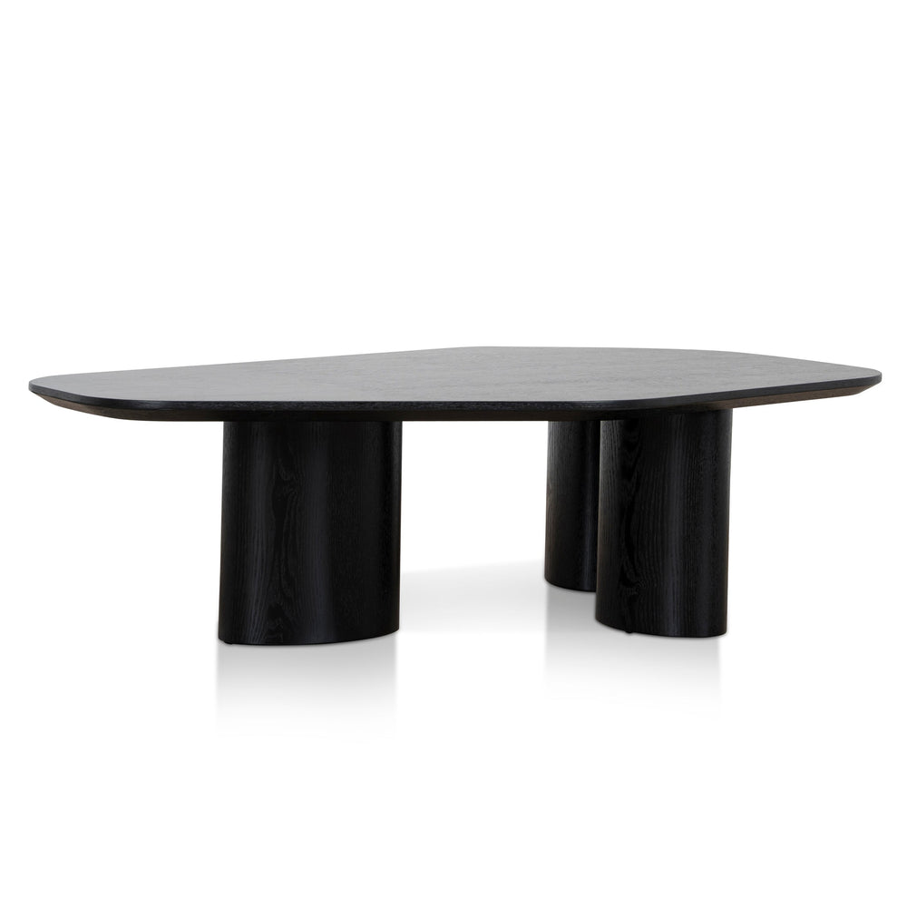 1.09m Freeform Coffee Table | Full Black | Myka Home