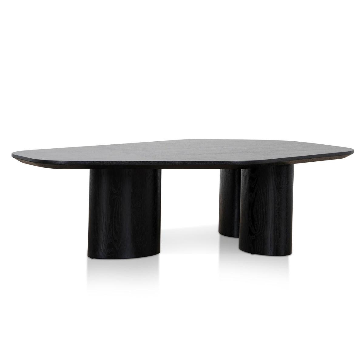 1.09m Freeform Coffee Table | Full Black | Myka Home