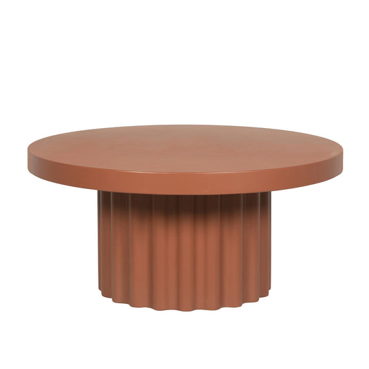 90cm Concrete Coffee Table | Terracotta | Myka Home