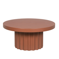 90cm Concrete Coffee Table | Terracotta | Myka Home