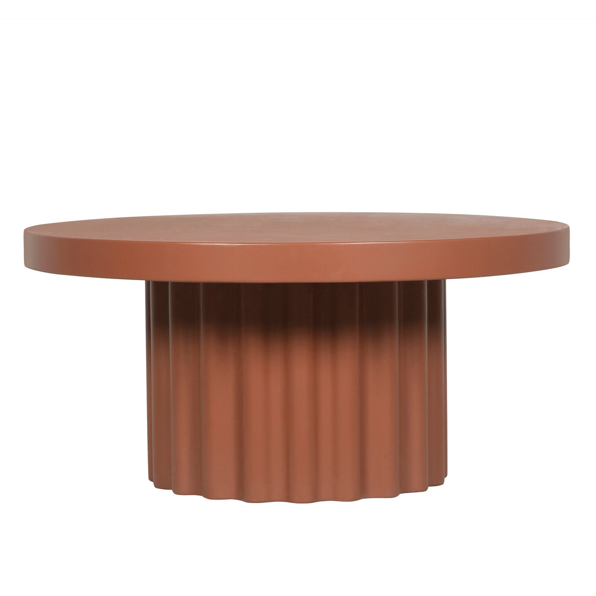 90cm Concrete Coffee Table | Terracotta | Myka Home