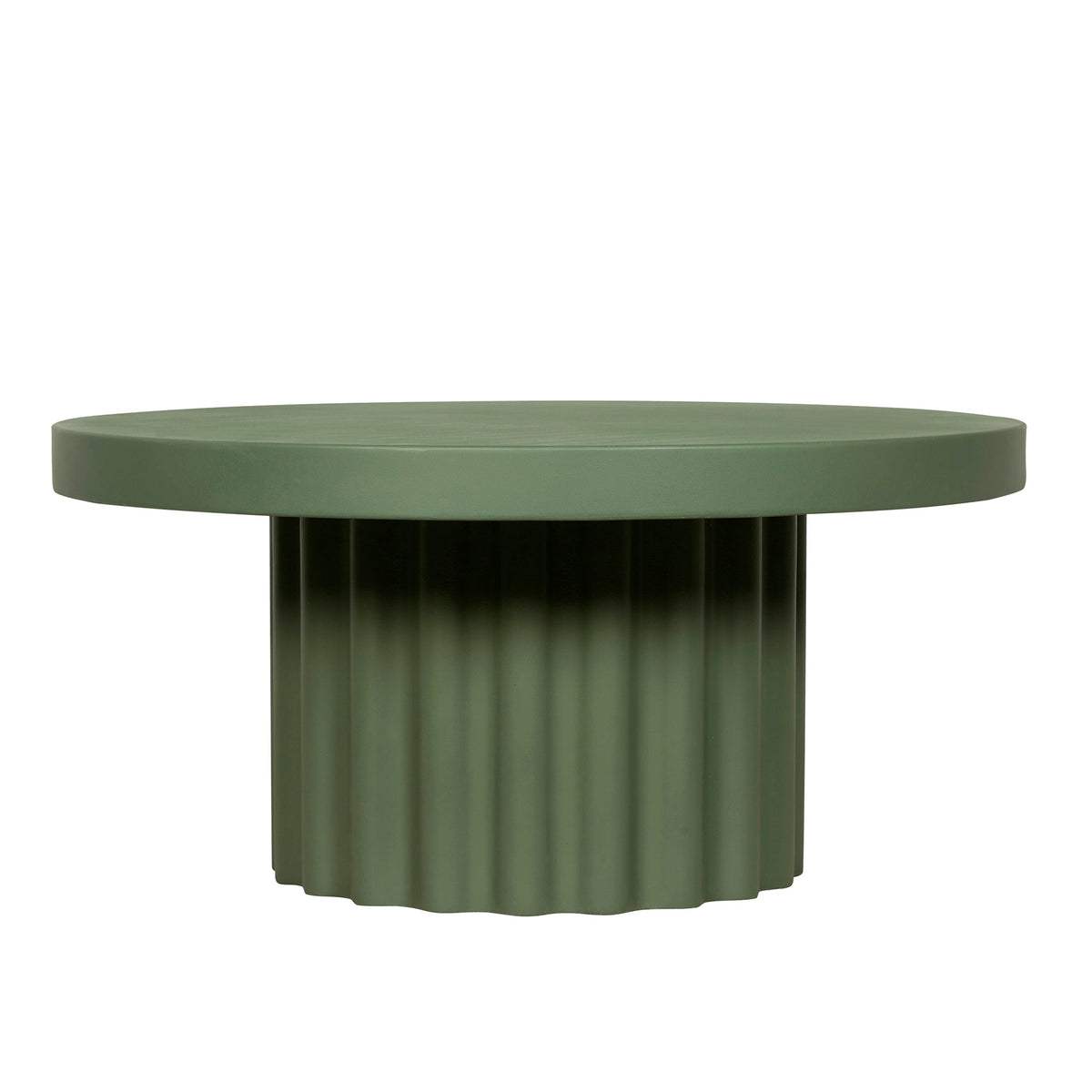 90cm Concrete Coffee Table | Green | Myka Home