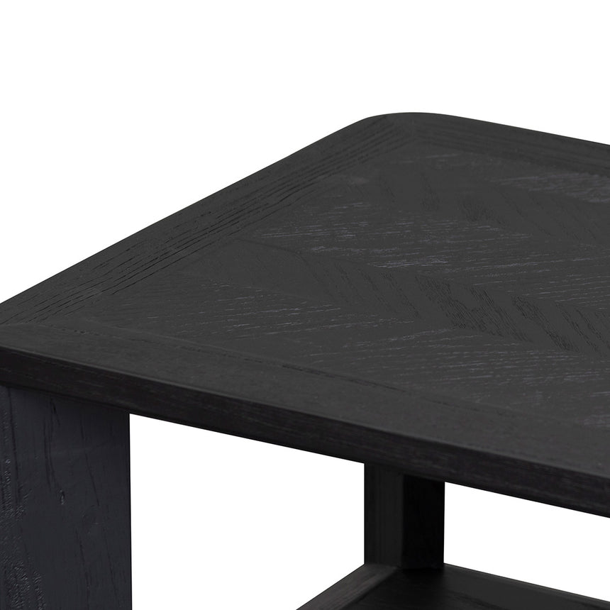 Square ELM Coffee Table - Black - View 5