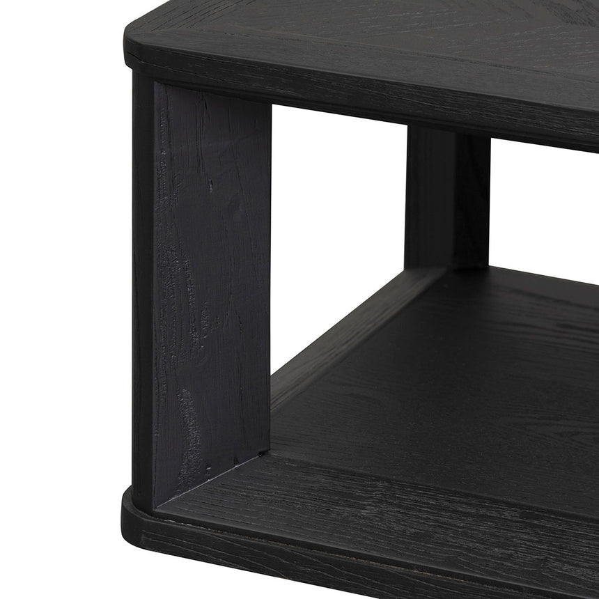 Square ELM Coffee Table - Black - View 3