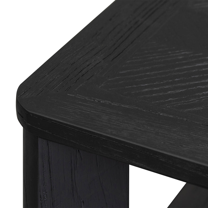 Square ELM Coffee Table - Black - View 4