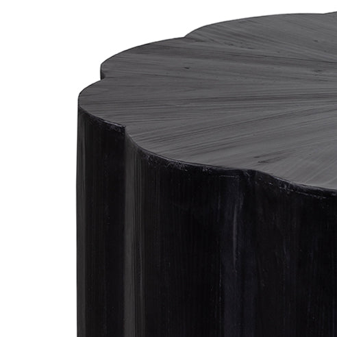 100cm Round Coffee Table - Full Black - View 4