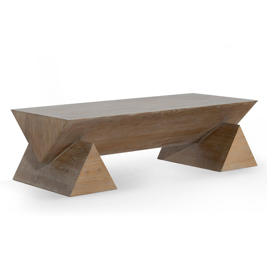 1.52m Elm Coffee Table - Natural - View 3