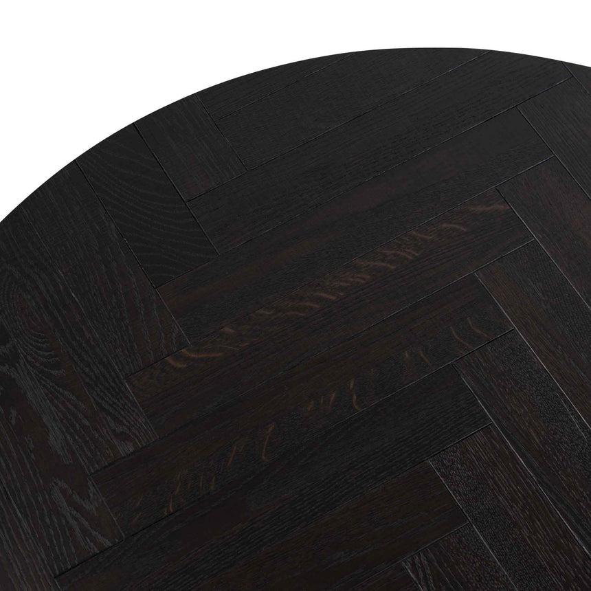 Round Coffee Table - Peppercorn and Brass - View 7