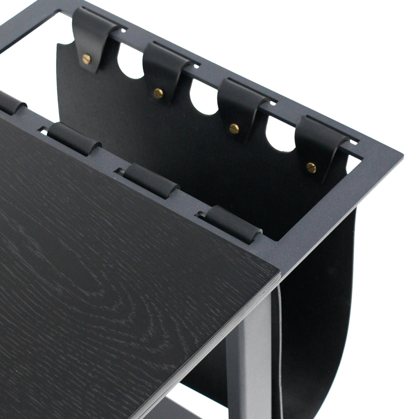 55cm Side Table - Full Black - View 7