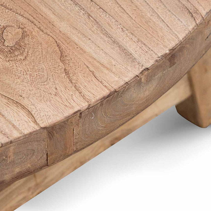 100cm Elm Coffee Table - Natural - View 7