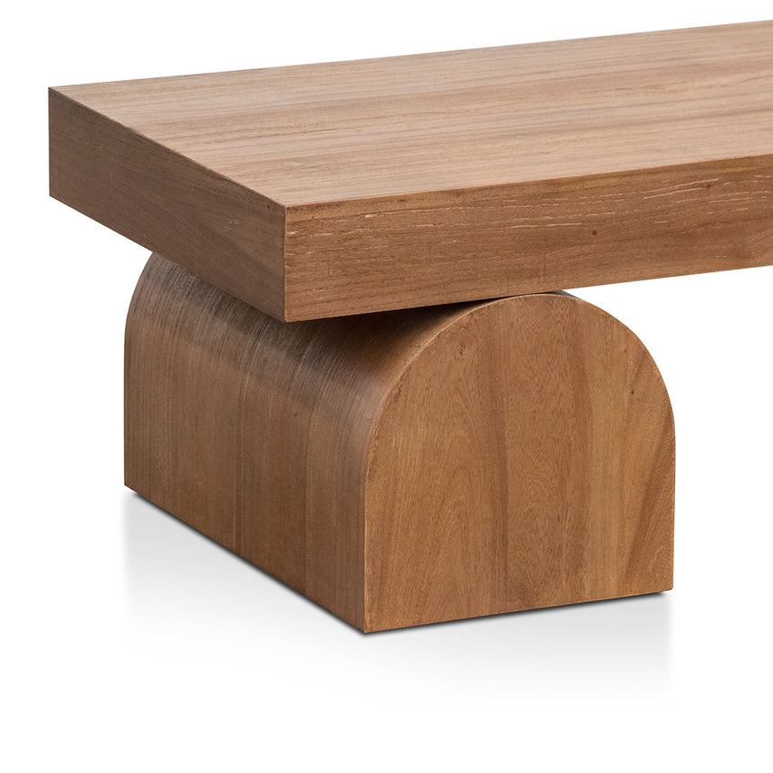 1.3m Elm Coffee Table - Natural - View 3