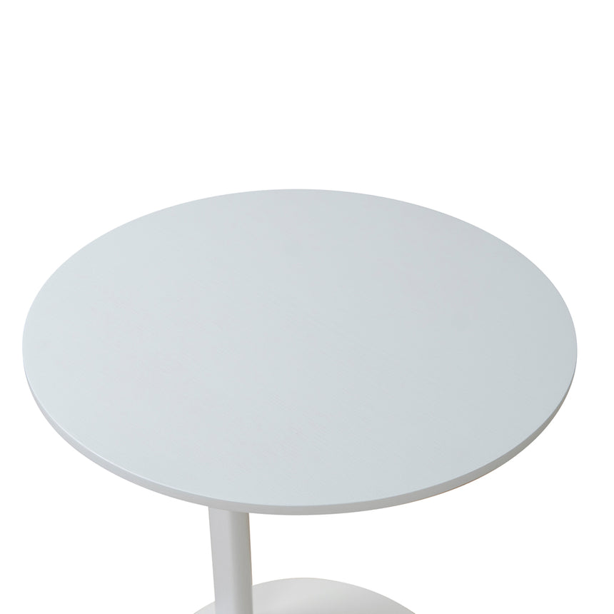 50cm Wooden Side Table - Full White - View 7