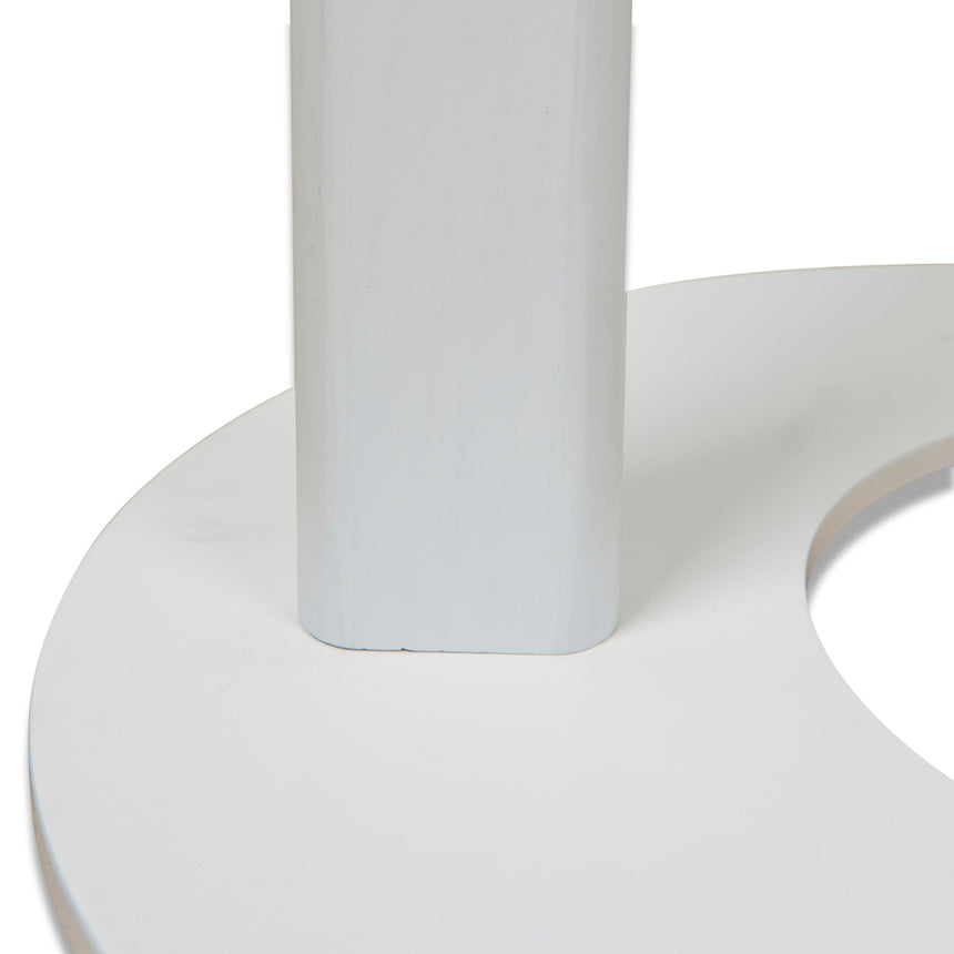 50cm Wooden Side Table - Full White - View 5